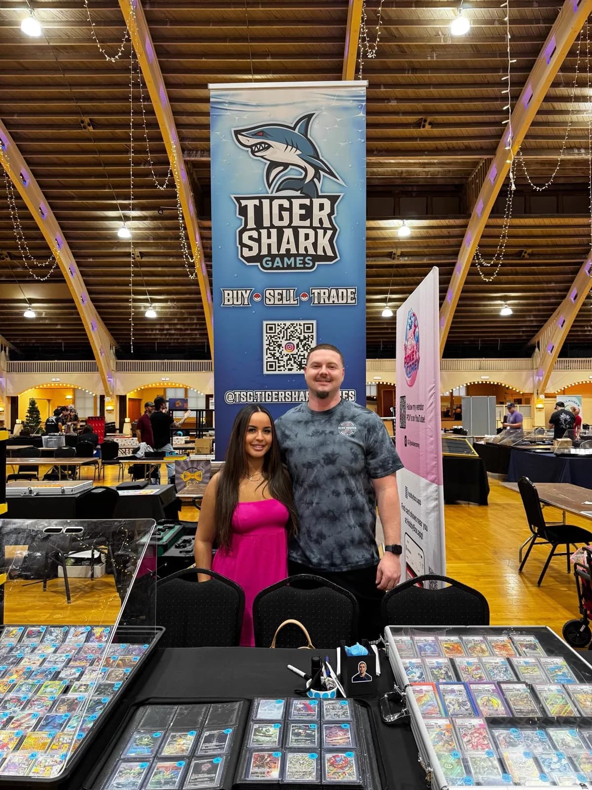 Tiger Shark Games at a trade show